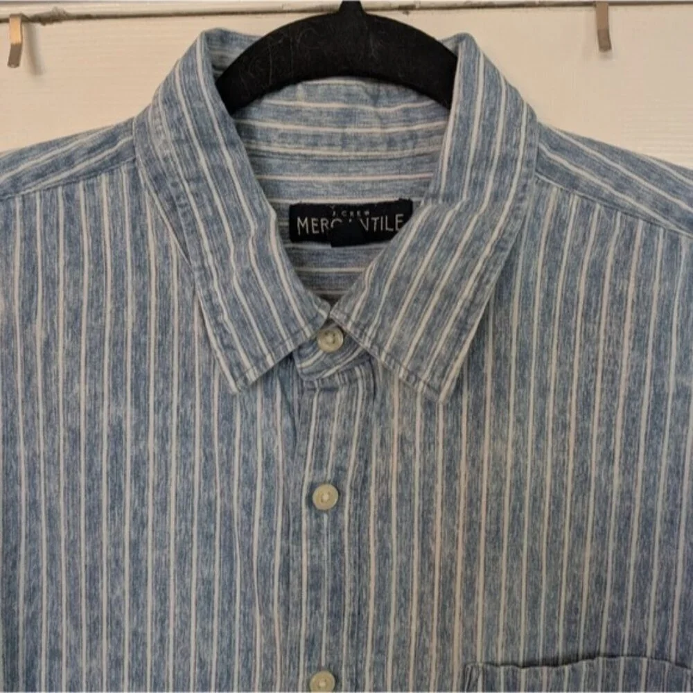 Men's J.CREW MERCANTILE Striped Short Sleeve Button Down Shirt